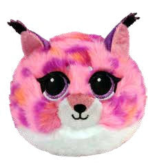 Peluche Lex le lynx rose (balle rebondissante)