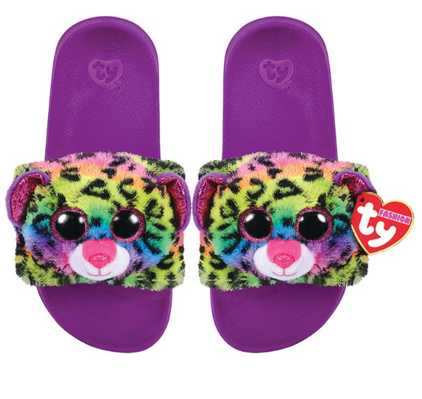 Sandales Dotty léopard arc-en-ciel