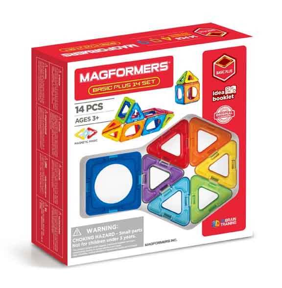 Plaque magnétique à assembler Magformers 14 morceaux (3 ans et plus)