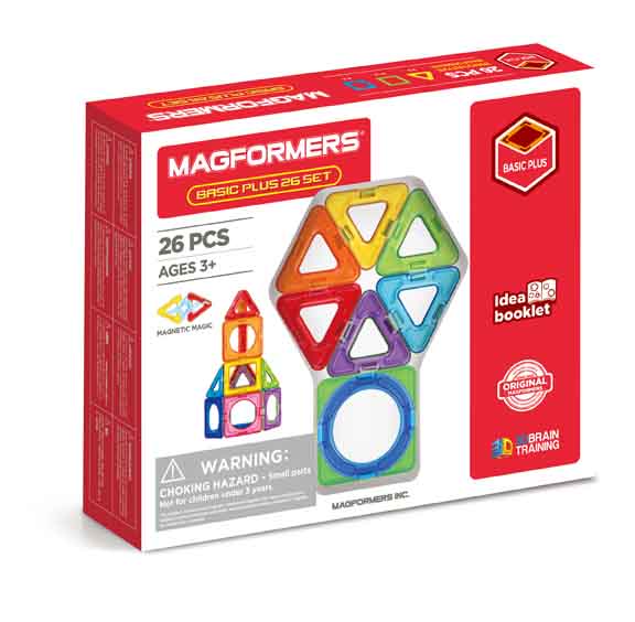 Plaque magnétique à assembler Magformers 26 morceaux (3 ans et plus)