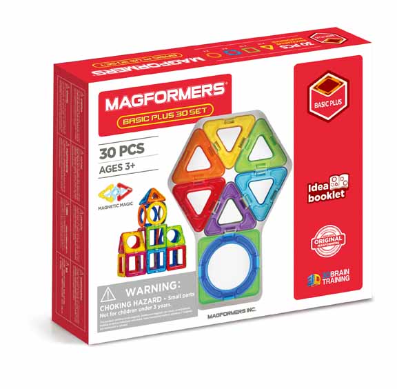 Plaque magnétique à assembler Magformers 30 morceaux (3 ans et plus)