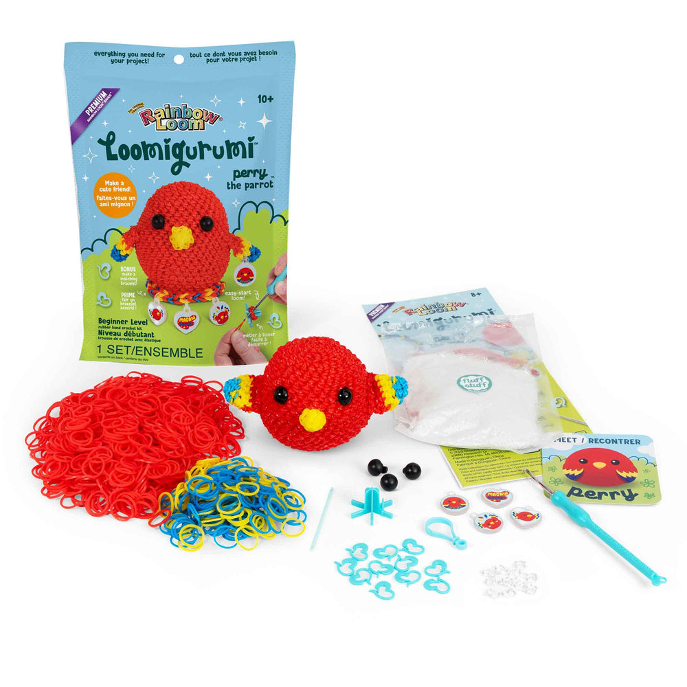 Ensemble de tricot Loomigurumi Perry le perroquet (8 ans et plus)