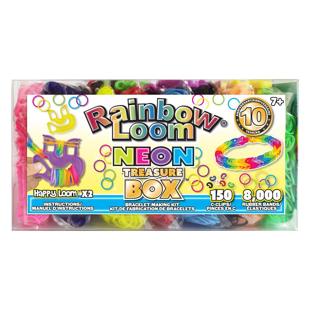 Ensemble de fabrication de bracelet de 8150 morceaux néon Rainbow Loom