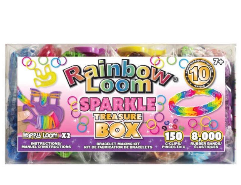 Ensemble de fabrication de bracelets de 8150 morceaux scintillants Rainbow Loom (7 ans et +)