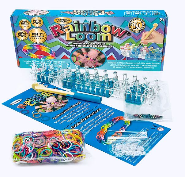Playwell ensemble de fabrication de bracelets avec base de fabrication Rainbow Loom (7 ans et plus)