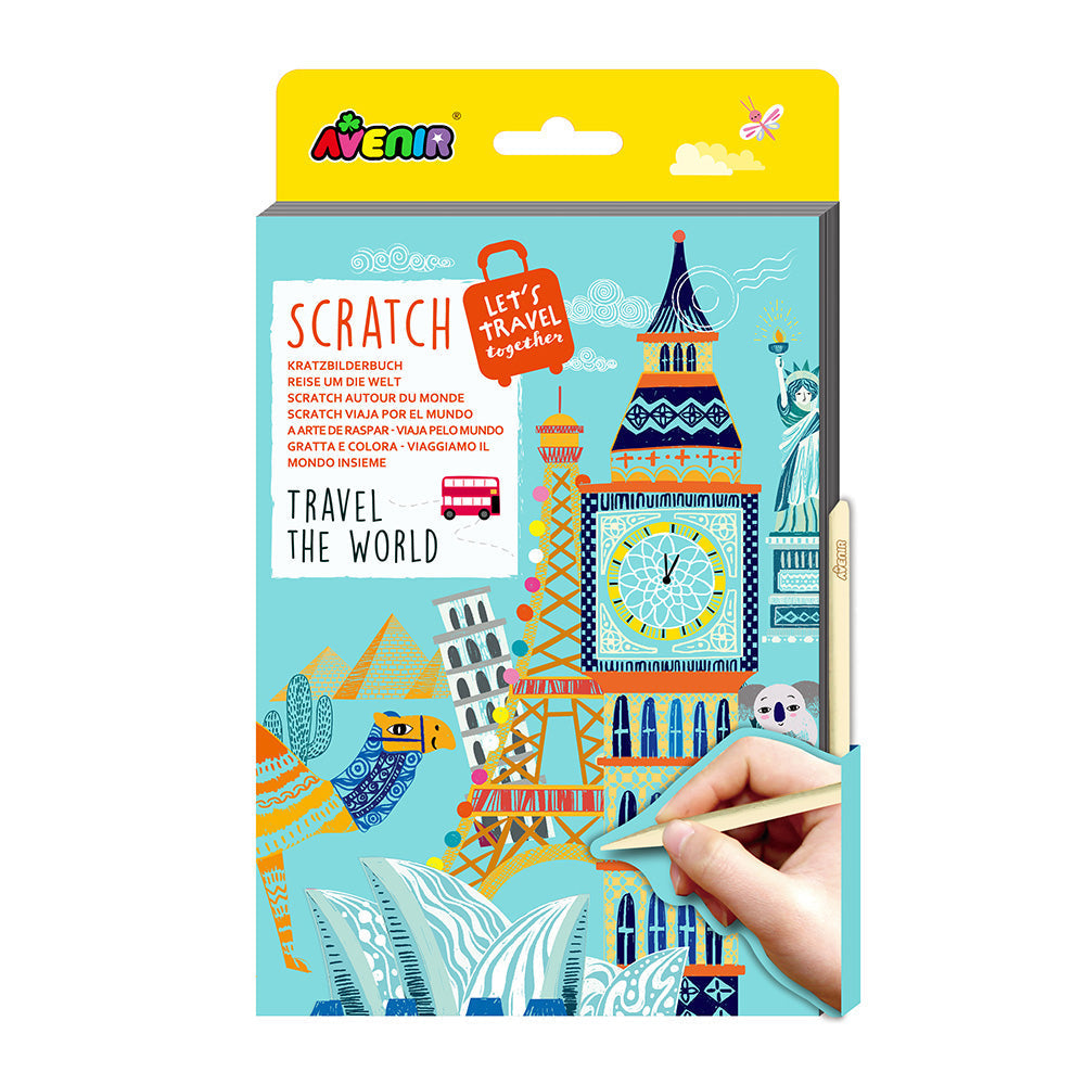 Scratch dessin à gratter Voyage autour du monde