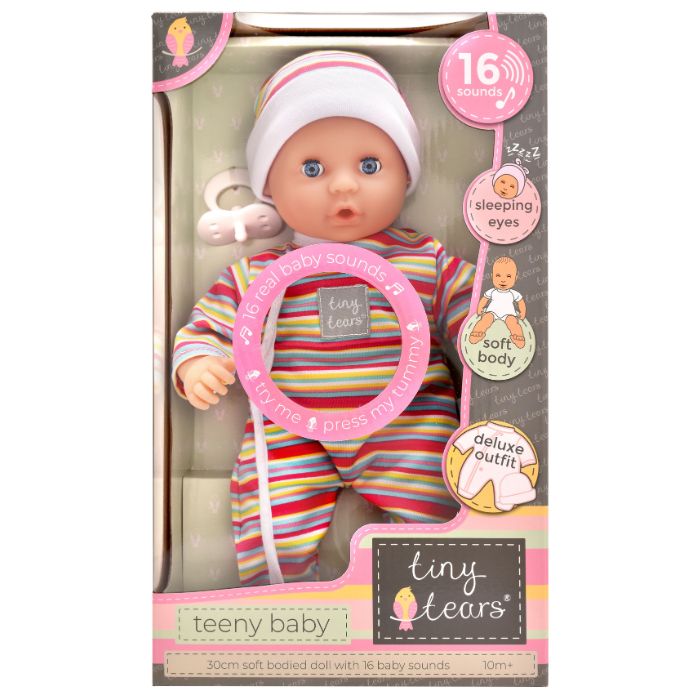 Poupée Tiny Tears 30 cm avec 16 sons (10 mois et plus)