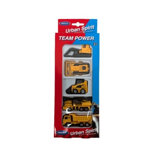 Camion de construction jaune 3 po (3 ans et plus, 5 morceaux)