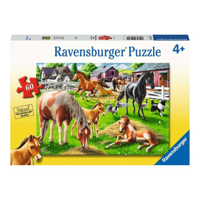 Casse-tête Ravensburger 60 morceaux chevaux heureux (4 ans et +)
