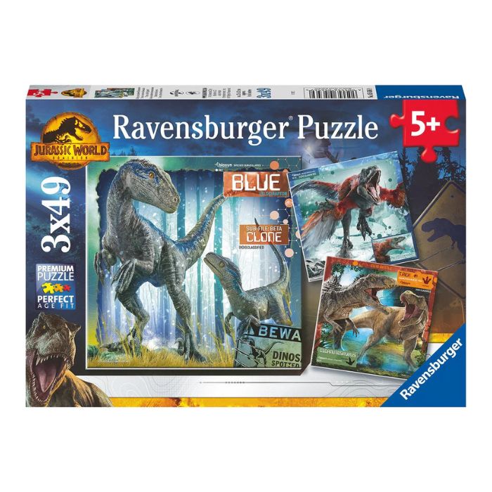 Casse-tête Ravensburger 49 morceaux Jurassic World boîte de 3