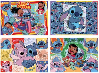 Casse-tête Ravensburger 100 morceaux Disney Lilo et Stitch (boîte de 4)