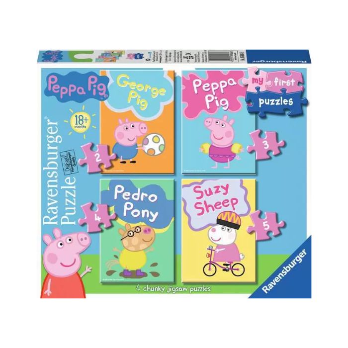 Casse-tête Ravensburger Peppa Pig (boîte de 4, 18 mois et +)