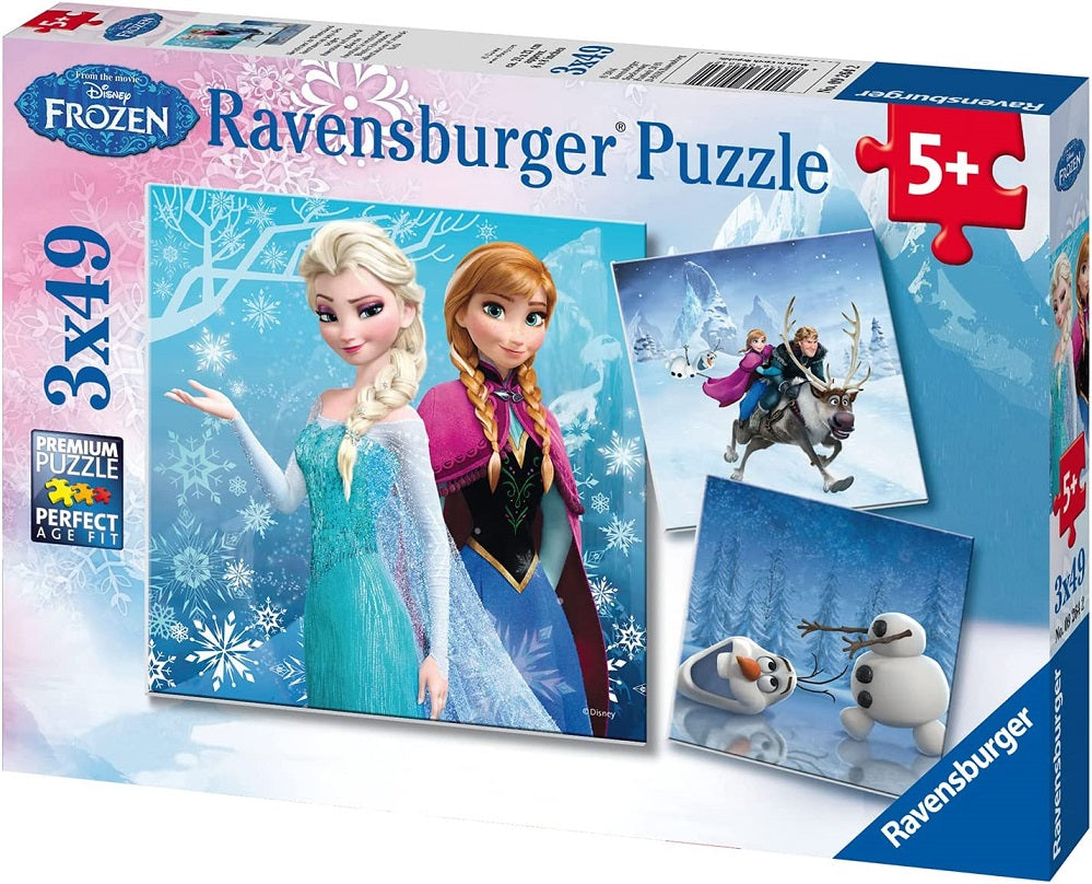 Casse-tête Ravensburger 49 morceaux La Reine des Neige aventure (boîte de 3)
