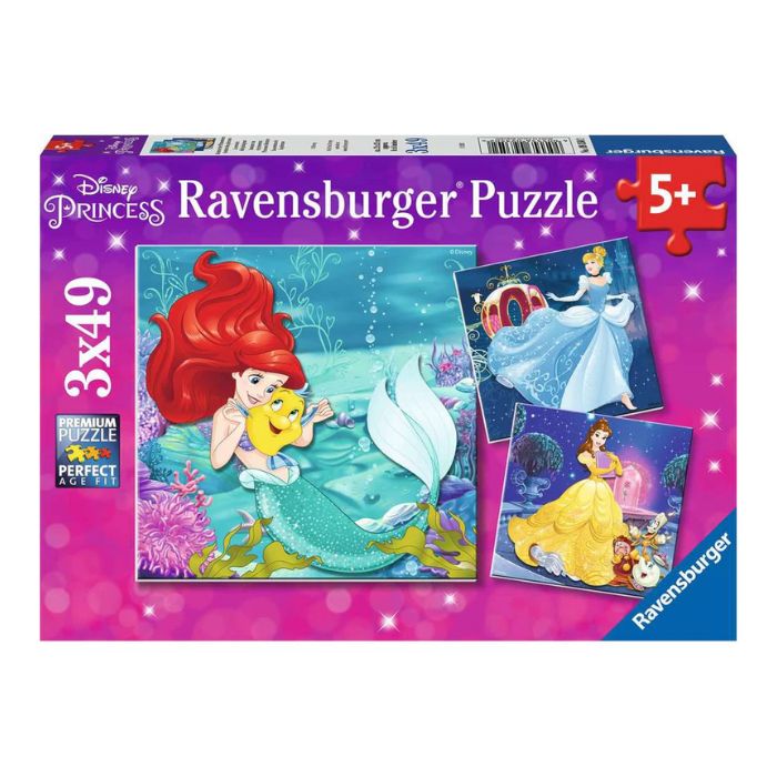 Casse-tête Ravensburger 49 morceaux Princesses Disney (boîte de 3)