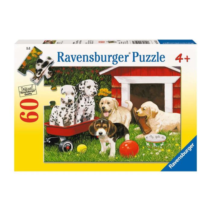 Casse-tête Ravensburger 60 morceaux chiots (4 ans et +)