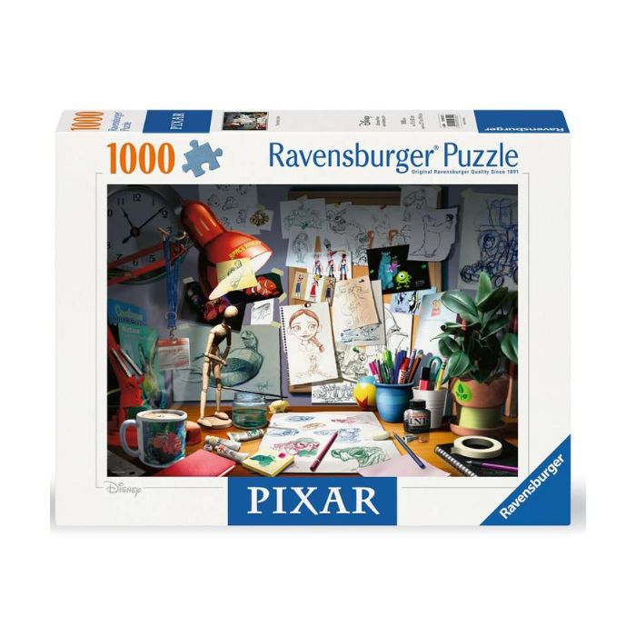Casse-tête Ravensburger 1000 morceaux le bureau de l'artiste Disney Pixar
