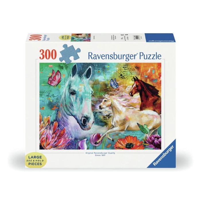 Casse-tête Ravensburger 3000 morceaux chevaux Dame, Fate et Fury
