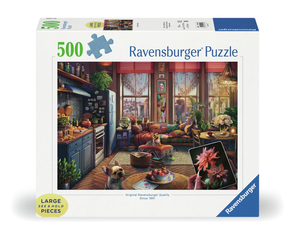 Casse-tête Ravensburger 500 morceaux cozy boho studio