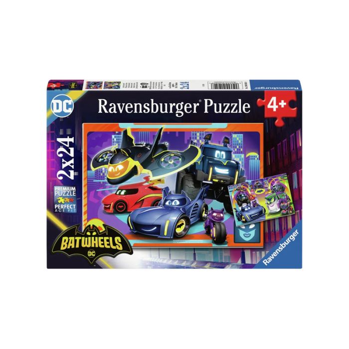 Casse-tête Ravensburger 24 morceaux Batwheels Prêt pour l'action (boîte de 2)