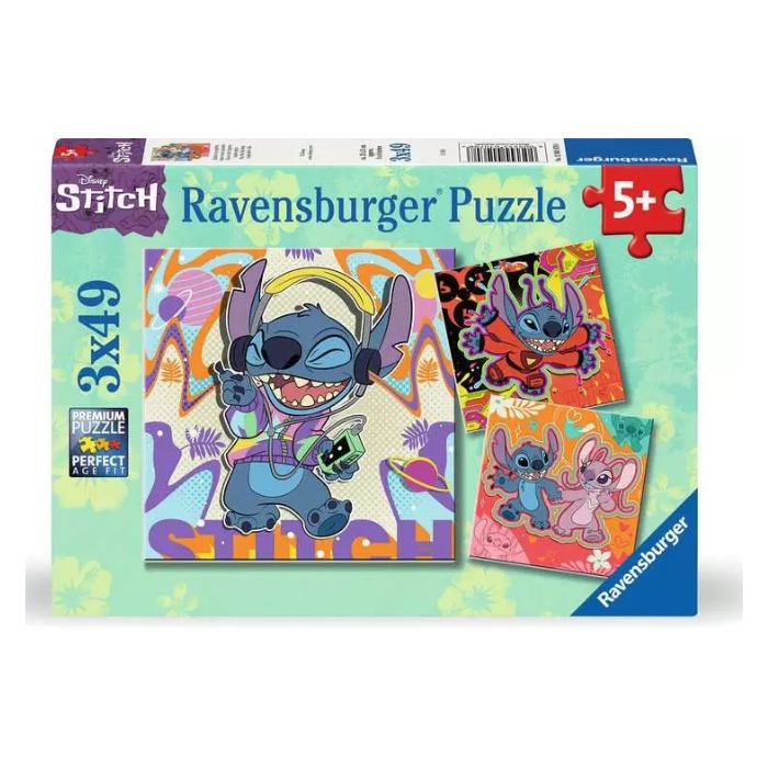 Casse-tête Ravensburger 49 morceaux Stitch (boîte de 3)