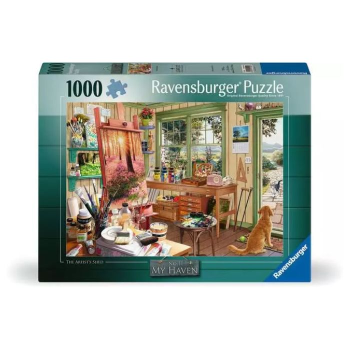Casse-tête Ravensburger 1000 morceaux l'atelier de l'artiste