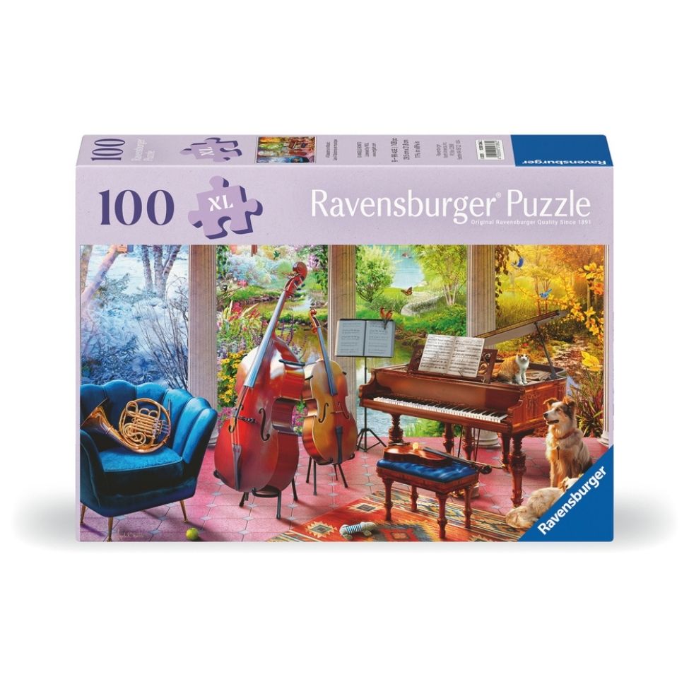 Casse-tête 100 morceaux XL 4 saisons de musique