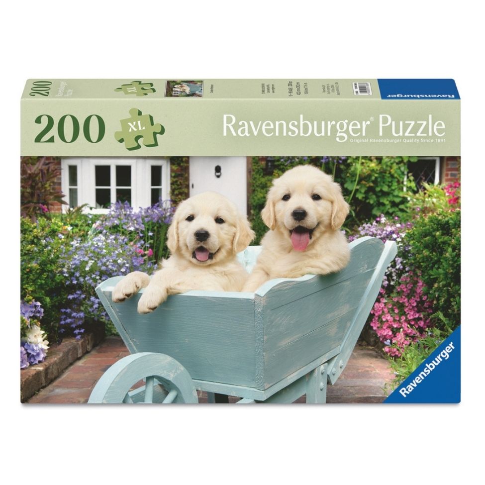 Casse-tête 200 morceaux XL chiens Golden Retriever