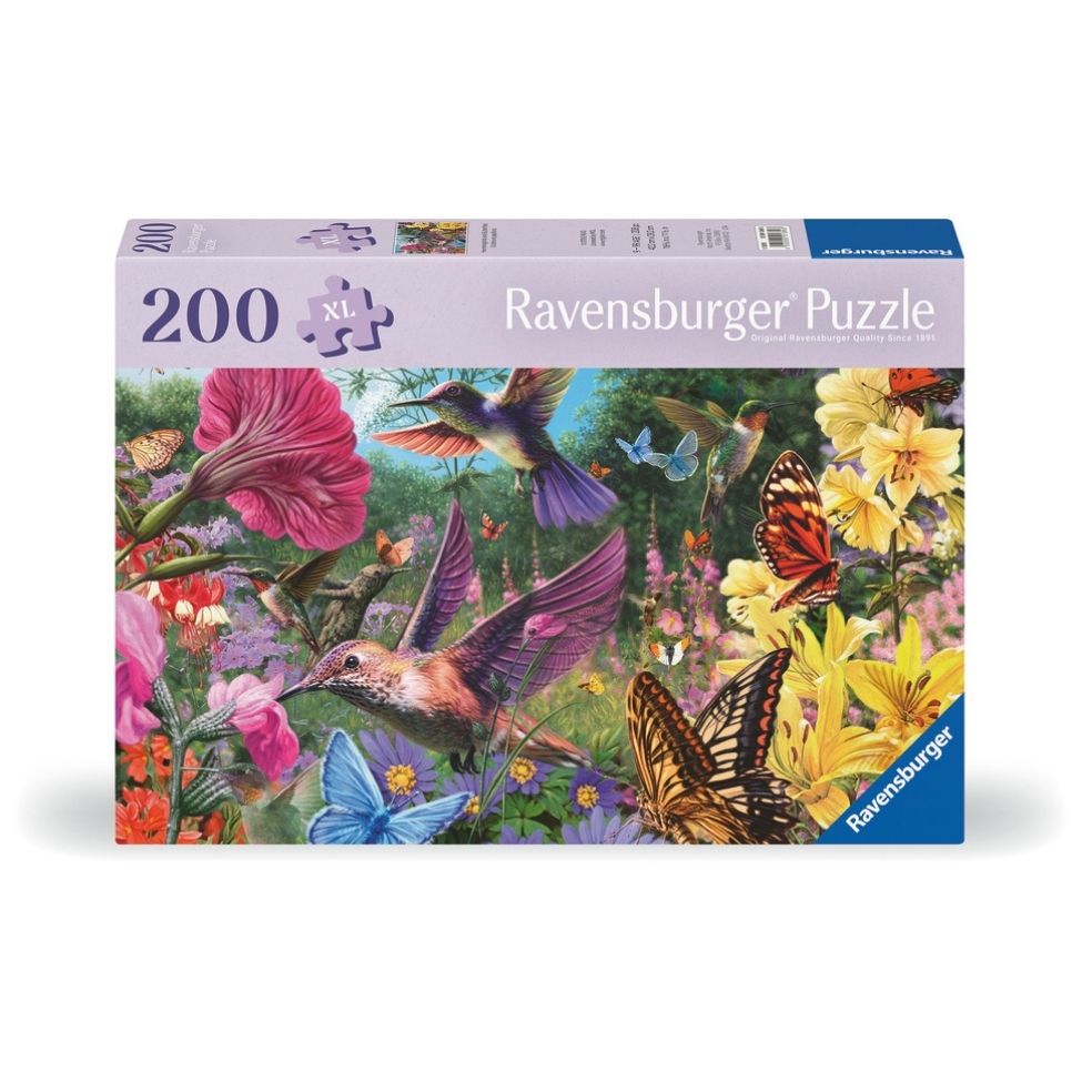 Casse-tête 200 morceaux XL colibris et papillons