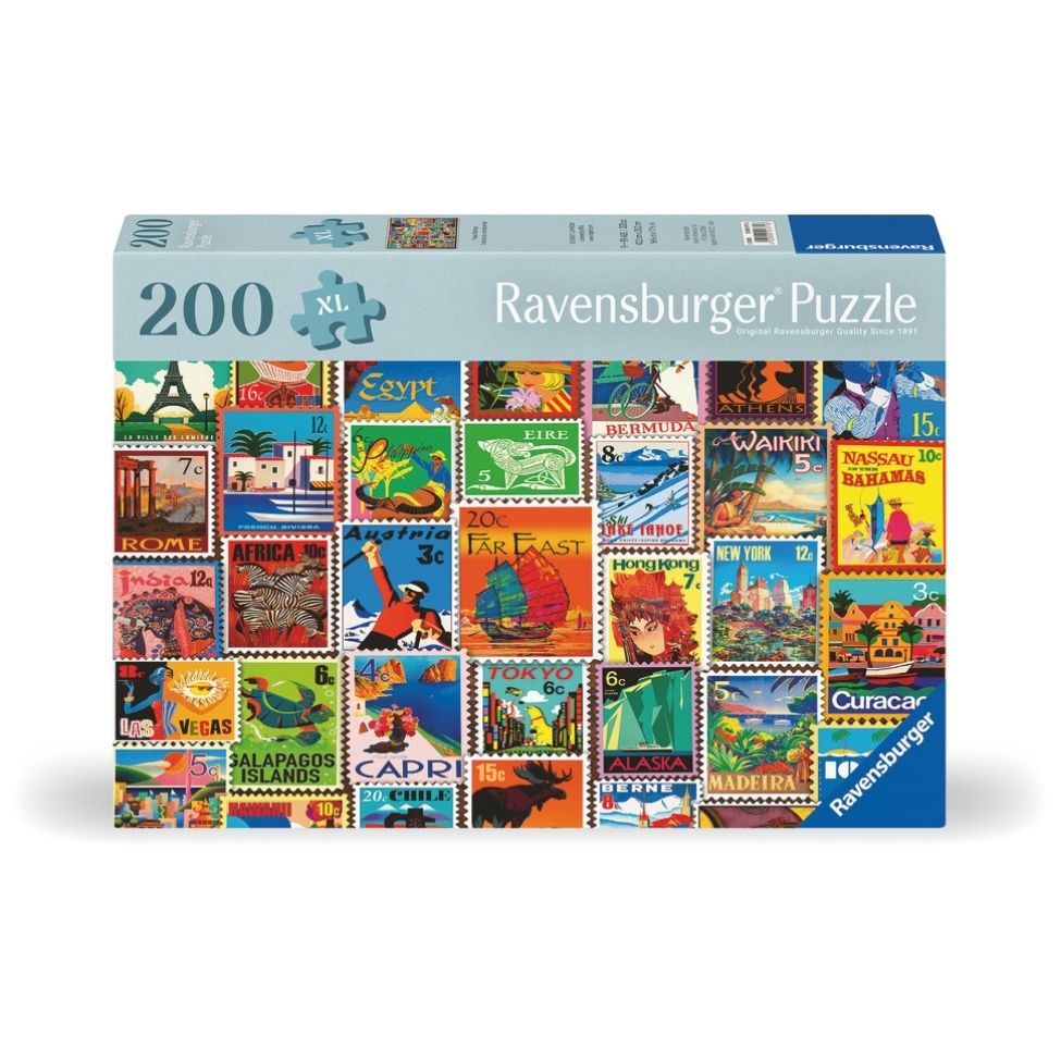 Casse-tête 200 morceaux XL timbres
