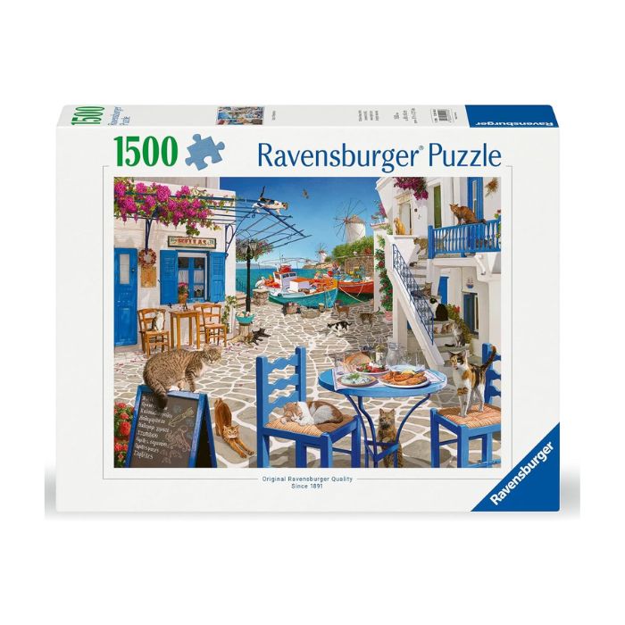 Casse-tête Ravensburger 1500 morceaux les chats de Mykonos