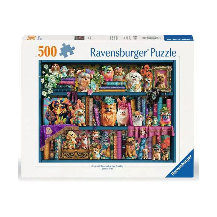Casse-tête Ravensburger 500 morceaux précieux chiots en porcelaine