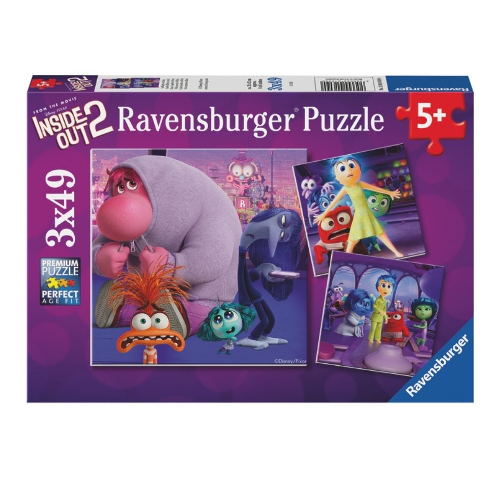 Casse-tête 49 morceaux Inside Out 2 (5 ans +, boîte de 3)