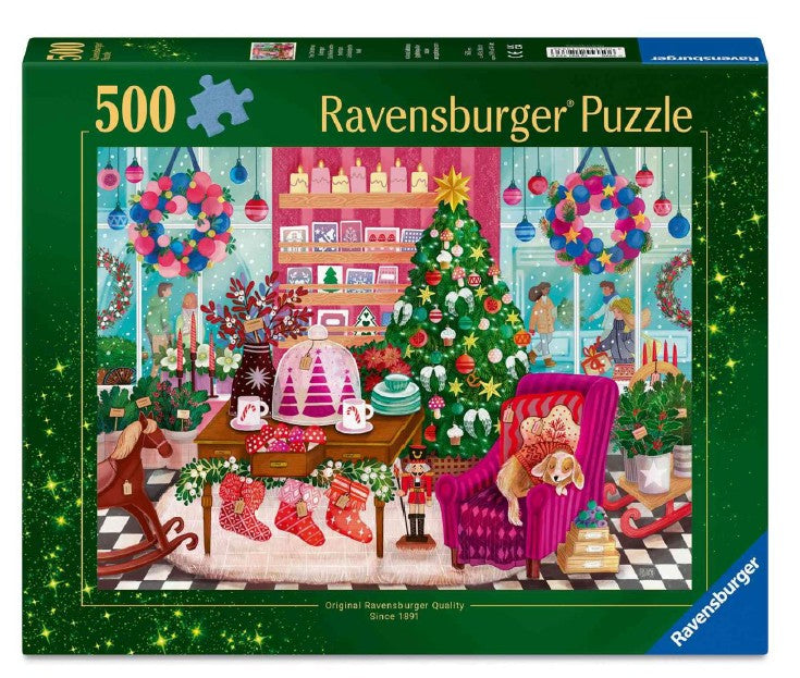 Casse-tête Ravensburger 500 morceaux boutique de Noël