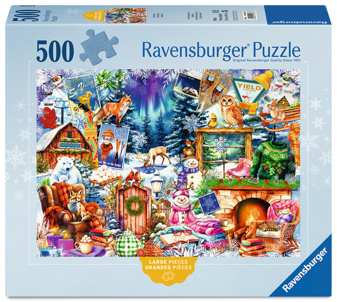 Casse-tête Ravensburger 500 morceaux village de montagne en hiver