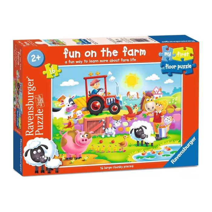 Casse-tête de plancher Ravensburger 16 morceaux à la ferme
