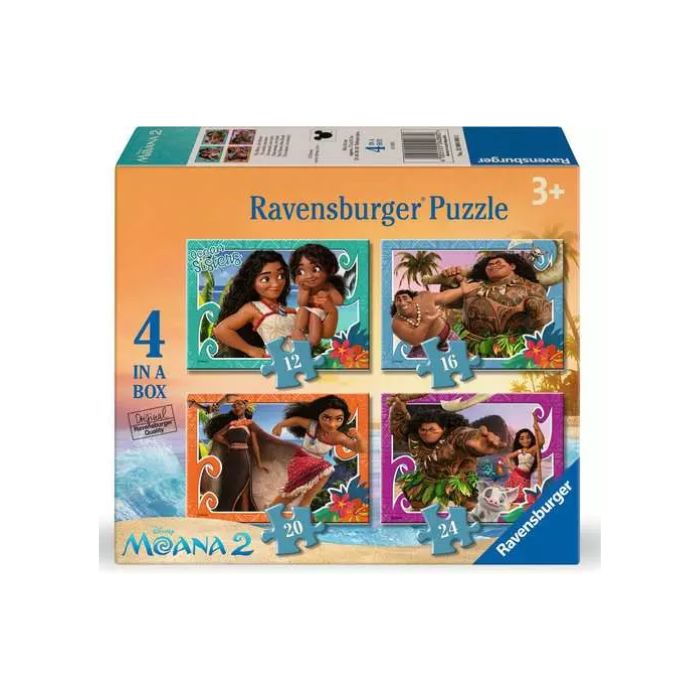 Casse-tête Ravensburger Moana 2 Disney (boîte de 4)