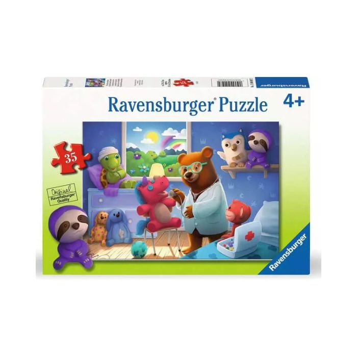 Casse-tête Ravensburger 35 morceaux hôpital pour animaux en peluche