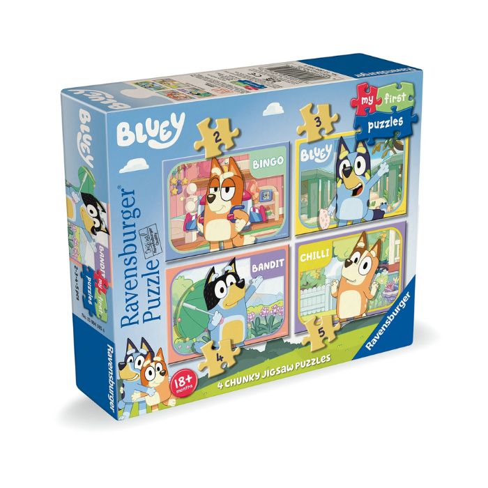 Casse-tête Ravensburger Bluey (boîte de 4, 18 mois et +)