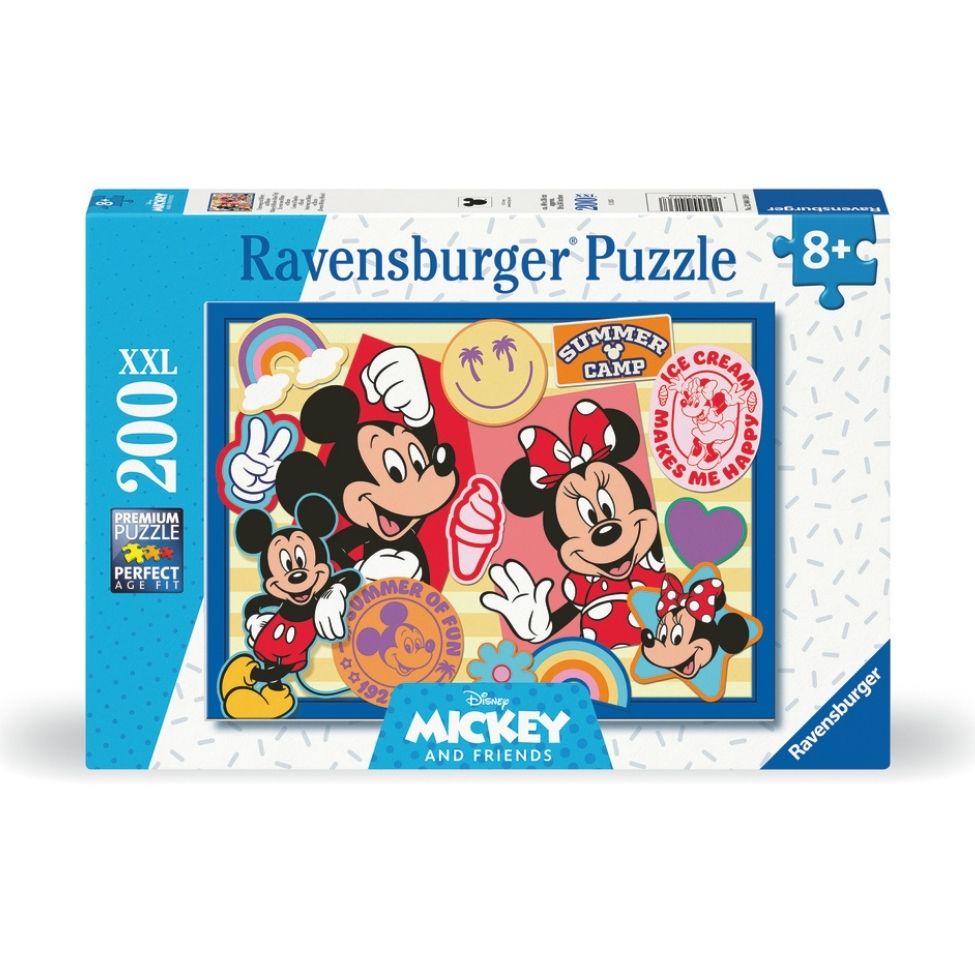 Casse-tête 200 morceaux XXL Mickey et Minnie de Disney (8 ans +)