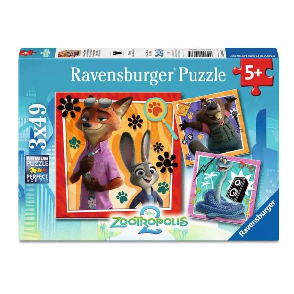 Casse-tête 49 morceaux Zootopie 2 (5 ans +, boîte de 3)