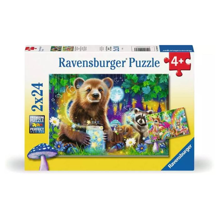 Casse-tête Ravensburger 24 morceaux animaux de la forêt adorables (boîte de 2)