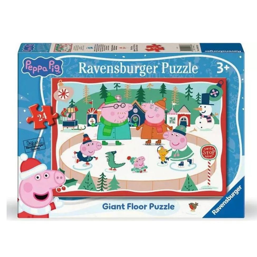 Casse-tête de plancher 24 morceaux Noël de Peppa Pig (3 ans +)