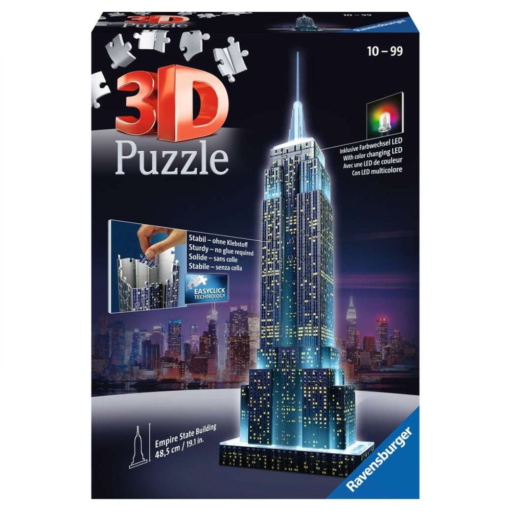 Casse-tête Ravensburger 3D 216 morceaux DEL Empire State Building