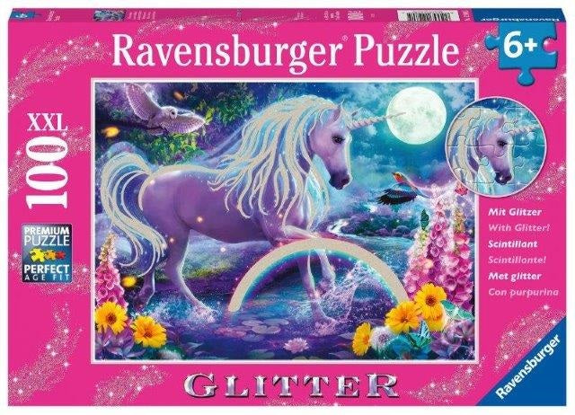 Casse-tête Ravensburger 100 morceaux licorne scintillante (6 ans et +)