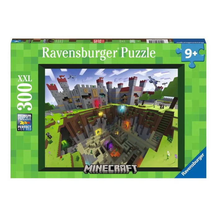 Casse-tête Ravensburger 300 morceaux Minecraft vue de coupe (9 ans et +)