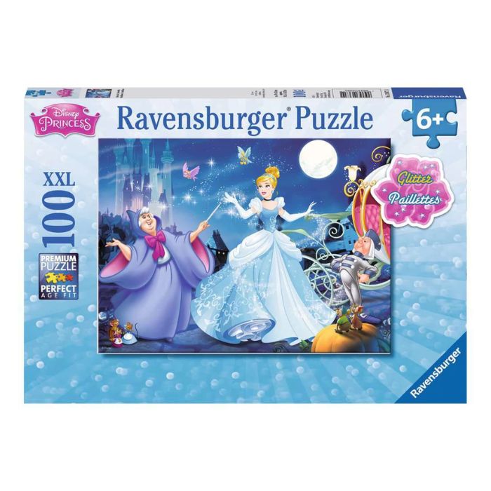 Casse-tête Ravensburger 100 morceaux avec brillants Cendrillon (6 ans et +)