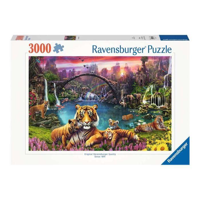 Casse-tête Ravensburger 3000 morceaux tigres au paradis