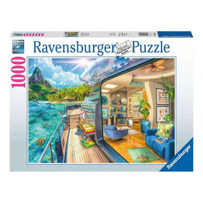 Casse-tête Ravensburger 1000 morceaux Cap sur l'ile tropicale