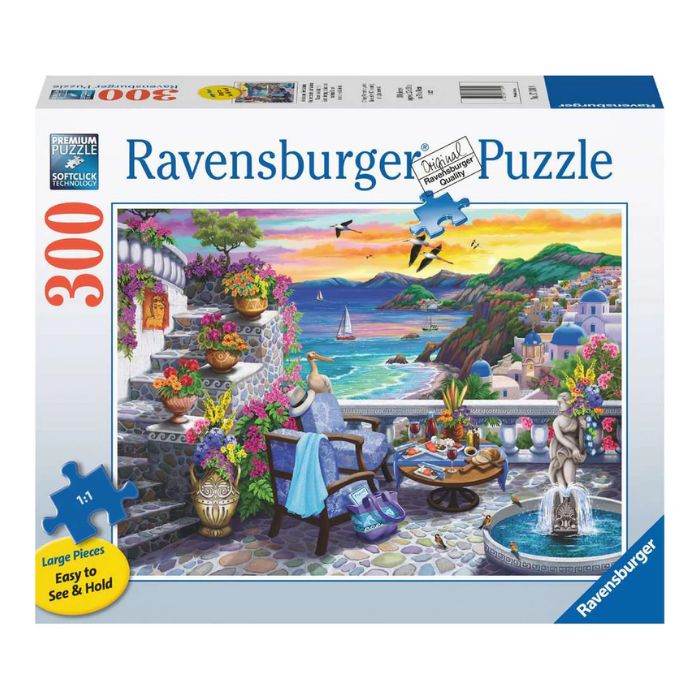 Casse-tête Ravensburger 300 morceaux coucher de soleil à Santorini
