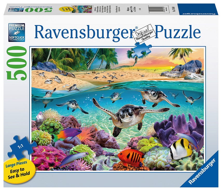 Casse-tête Ravensburger 500 morceaux bébés animaux en mer